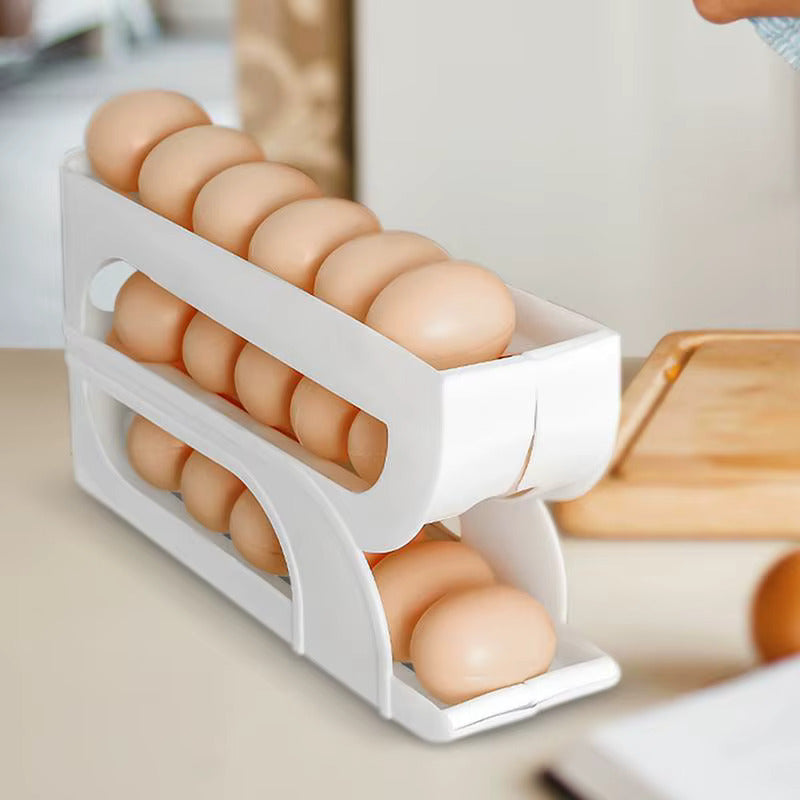 Egg Storage Automatic Scrolling Egg Holder
