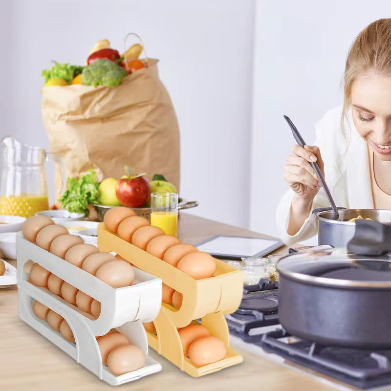 Egg Storage Automatic Scrolling Egg Holder