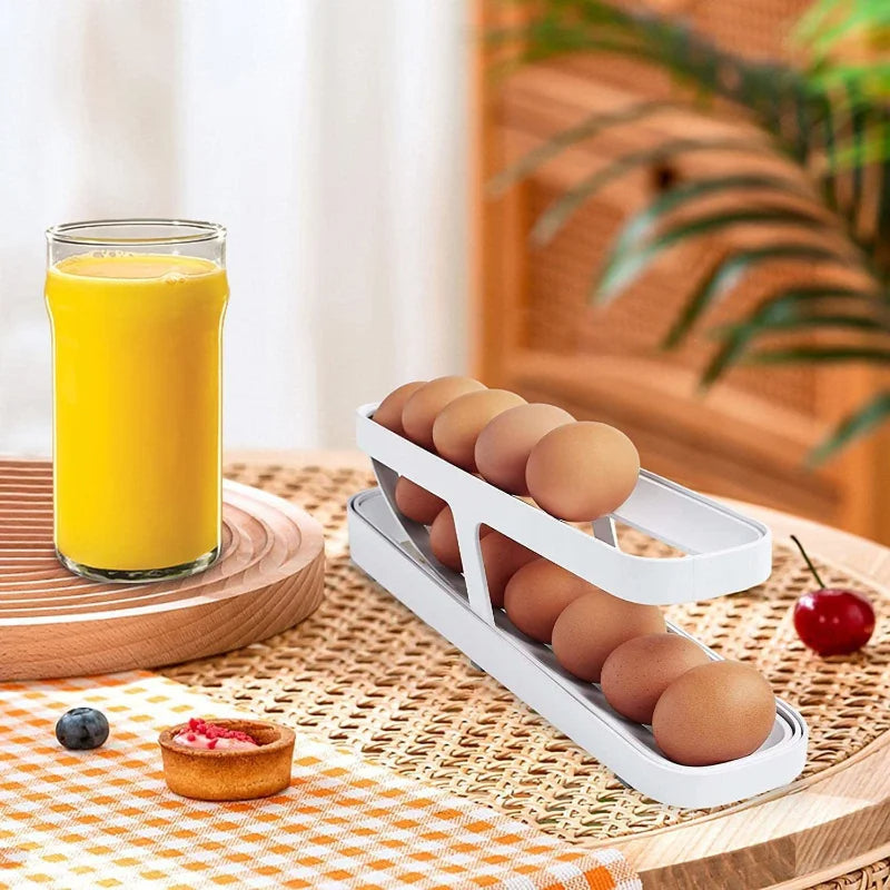 Egg Storage Automatic Scrolling Egg Holder