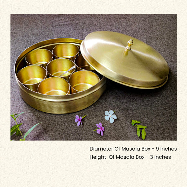 Brass Utensils  Spice Box For Kitchen