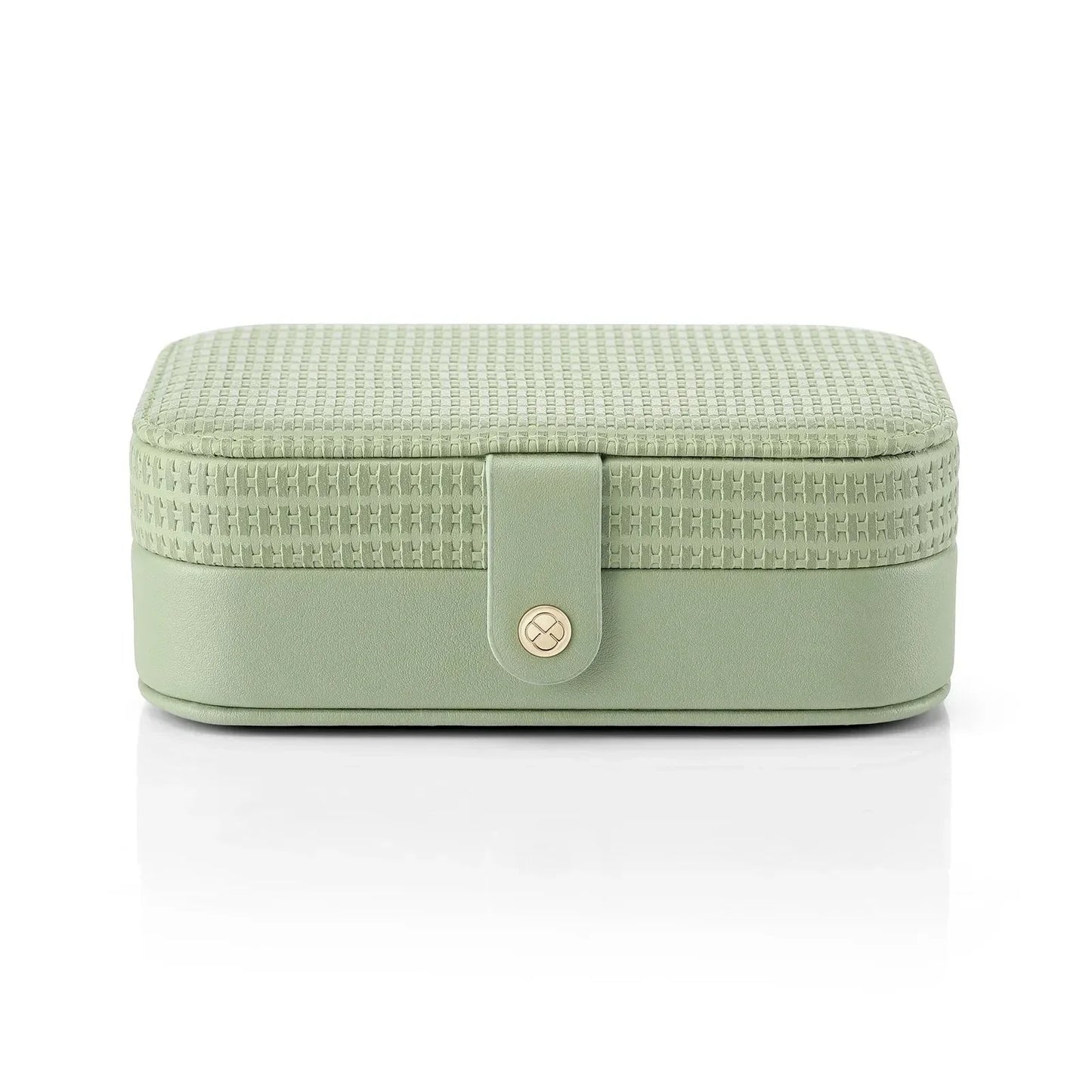 Portable Leather Mini Travel Jewelry Case