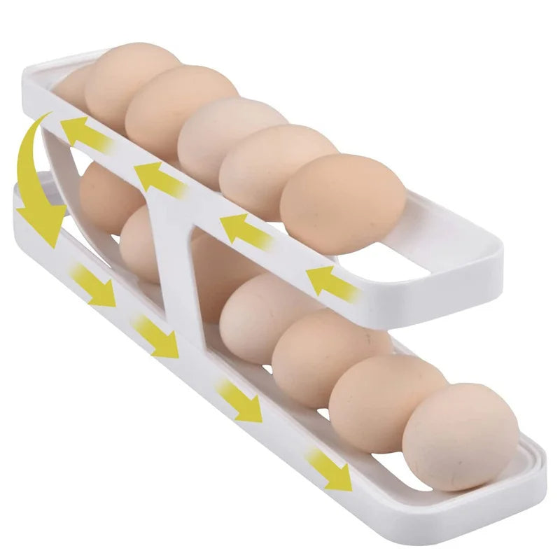 Egg Storage Automatic Scrolling Egg Holder