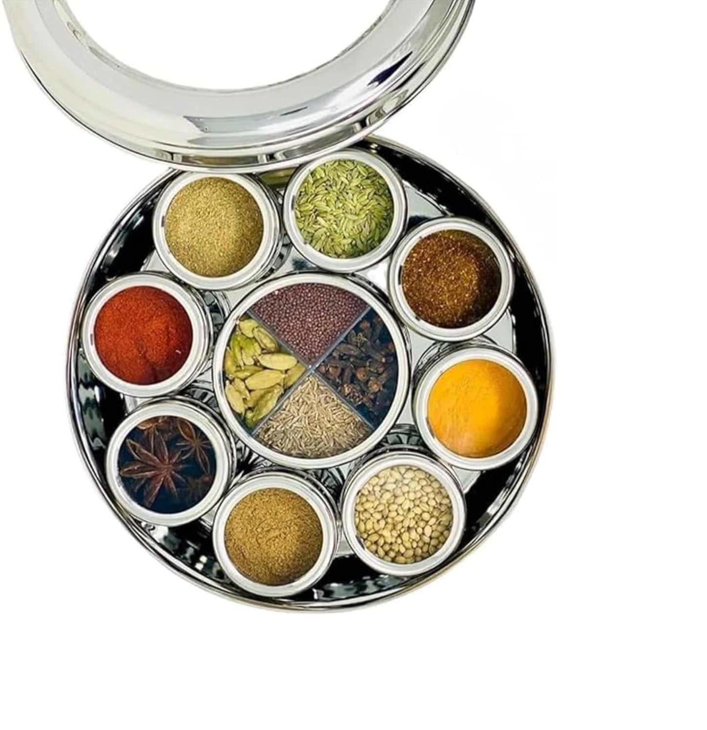Stainless Steel 12 IN 1 Masala Box for Kitchen