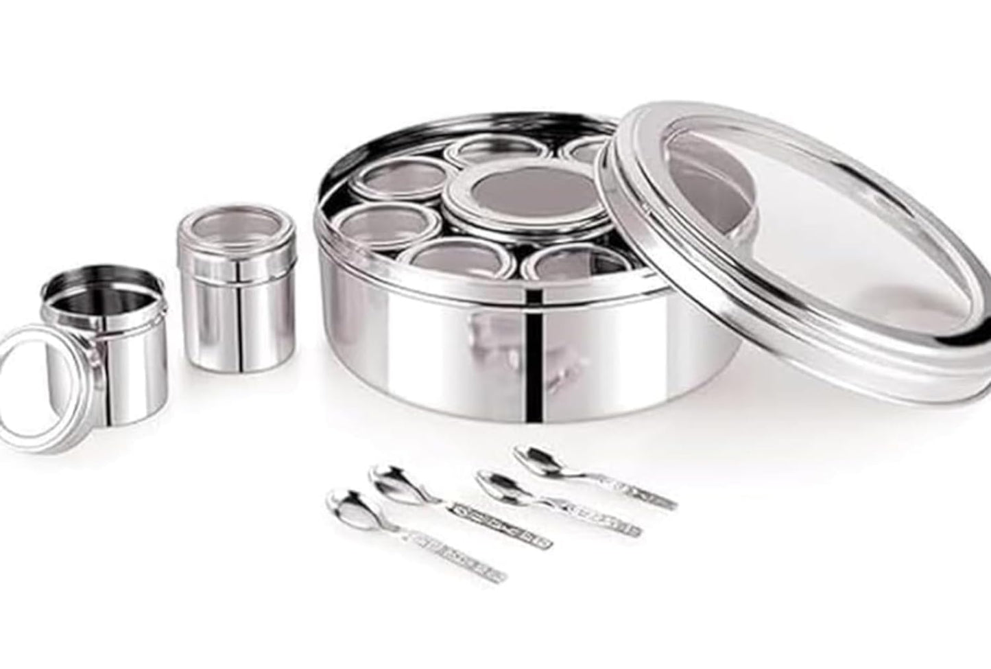 Stainless Steel 12 IN 1 Masala Box for Kitchen